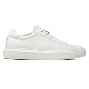 GEOX Shoes, Men's U Deiven White Leather Shoes