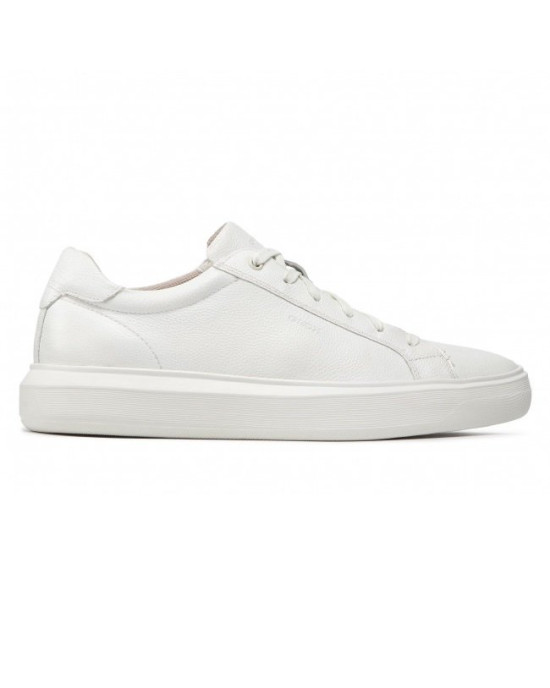 GEOX Shoes, Men's U Deiven White Leather Shoes