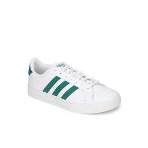 Adidas Shoes, Mens Trainers in White Green Leather