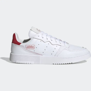 Adidas Shoes, Mens Supercourt Trainers in White red Leather