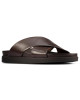 Clarks Slipper, Dark Brown Leather Sandals Shoes