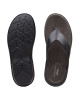 Clarks Slipper, Black Leather Flip-Flops Sandals Shoes