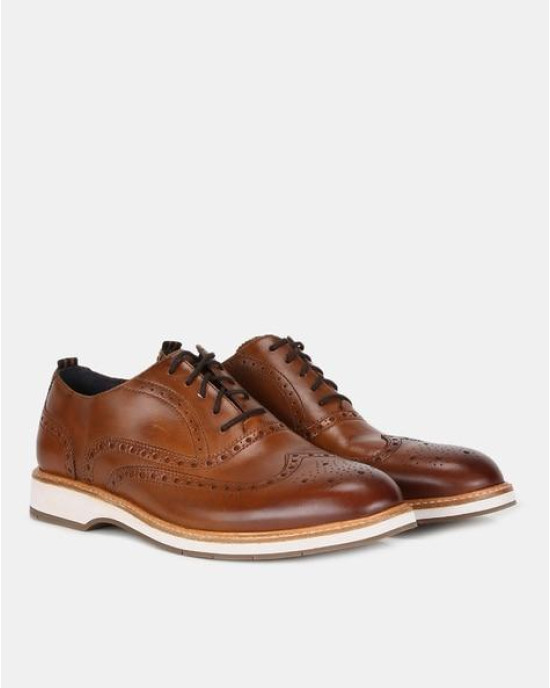 COLE HAAN Shoes, Morris Wing Oxford Shoes with Broguing Shoes For Men's