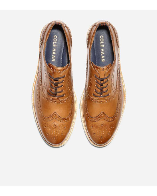 COLE HAAN Shoes, Morris Wing Oxford Shoes with Broguing Shoes For Men's