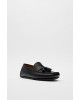 ZARA Shoes, Black Leather Loafers 