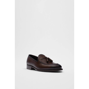ZARA Shoes, Brown Leather Loafers 