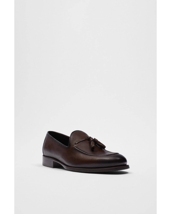 ZARA Shoes, Brown Leather Loafers 