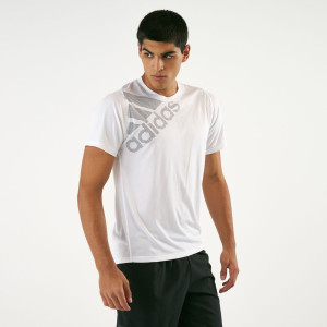 Adidas T-Shirt, Round neck, White Color