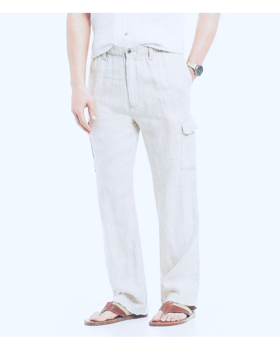 CARIBBEAN JOE Pant, Linen Cargo Pant For Men's