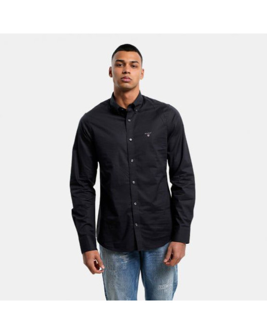 Gant Shirt, Men's Black Shirt