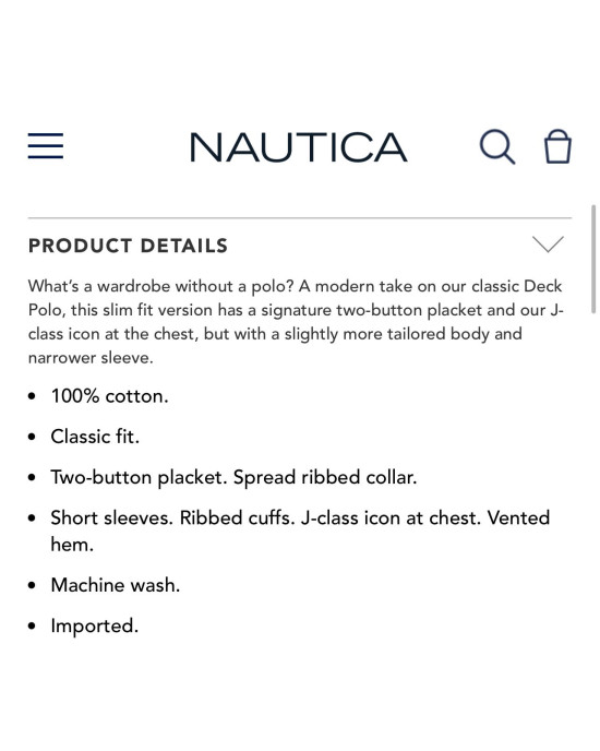 NAUTICA T-Shirt, Classic Fit T-Shirt For Men's