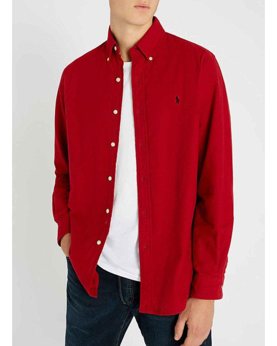 Polo Ralph Lauren Shirt, icon logo button down pique shirt