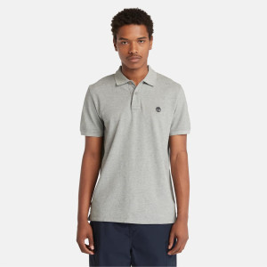 Timberland T-Shirt, Men's Basic Logo Polo Shirt, Gray