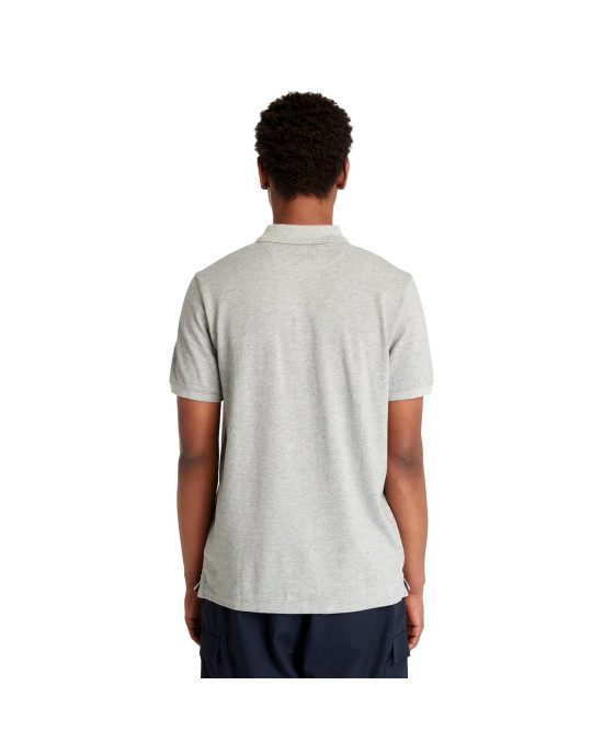 Timberland T-Shirt, Men's Basic Logo Polo Shirt, Gray