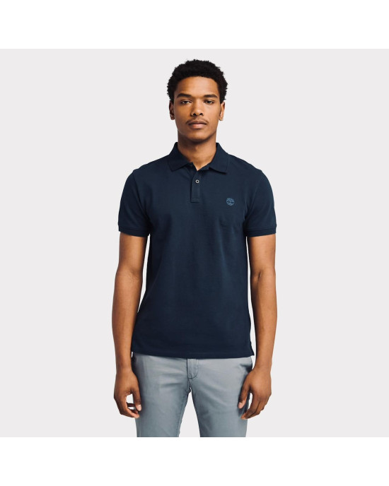 Timberland T-Shirt, Men's Basic Logo Polo Shirt, Navy