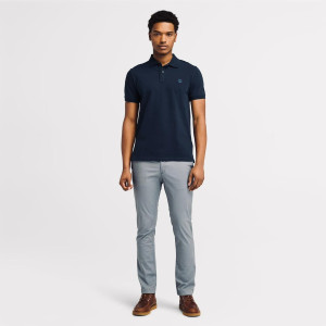 Timberland T-Shirt, Men's Basic Logo Polo Shirt, Navy