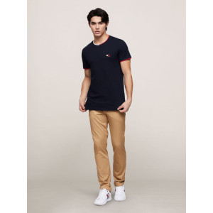 Tommy Jeans T-Shirt, Tipped Pique Slim Fit T-Shirt For Men's