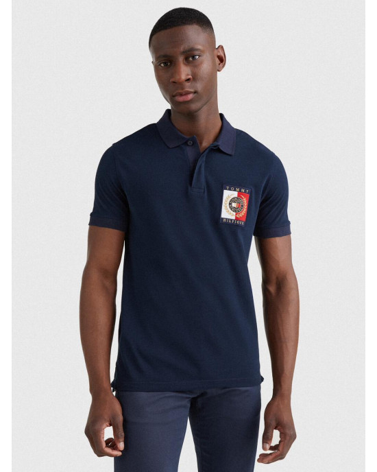 Tommy Hilfiger T-Shirt, Plus Icon Logo Polo T-Shirt For Men's