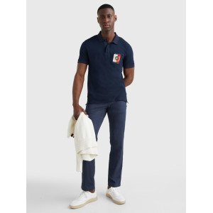 Tommy Hilfiger T-Shirt, Plus Icon Logo Polo T-Shirt For Men's