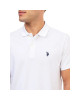 U.S. Polo Assn T-Shirt, Polo Neck White T-Shirt For Men's