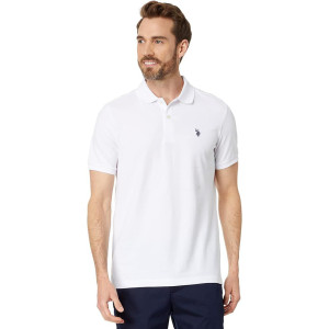 U.S. Polo Assn T-Shirt, Polo Neck White T-Shirt For Men's