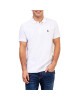 U.S. Polo Assn T-Shirt, Polo Neck White T-Shirt For Men's