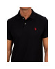 U.S. Polo Assn T-Shirt, Polo Neck Black T-Shirt For Men's