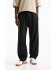 PULL&BEAR Sweatpants, Black Straight-leg joggers For Men's