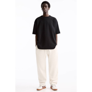 PULL&BEAR Sweatpants, Beige Straight-leg joggers For Men's