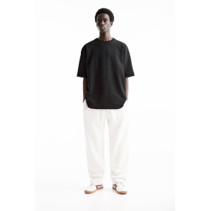 PULL&BEAR Sweatpants, White Straight-leg joggers For Men's