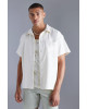 PULL&BEAR Shirt, Cotton Short Sleeve Boxy Shirt For Men's