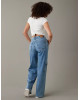 American Eagle Cargo, Curvy Super High-Waisted Baggy Wide-Leg Cargo Jeans