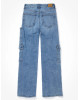 American Eagle Cargo, Curvy Super High-Waisted Baggy Wide-Leg Cargo Jeans