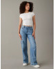 American Eagle Cargo, Curvy Super High-Waisted Baggy Wide-Leg Cargo Jeans