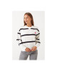 ONLY sweatshirt , Oversized  striped sweatshirt For Women's