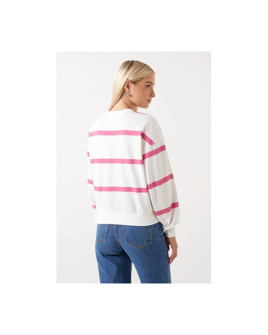 ONLY sweatshirt , Oversized  striped sweatshirt For Women's