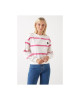 ONLY sweatshirt , Oversized  striped sweatshirt For Women's