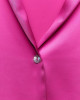 ZARA Shirt, Long Sleeve Pink Satin Shirt For Women's