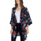 maurices Kimono, Floral Textured Tiered Hem Kimono For Women's