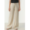 Stradivarius Pants, Linen Baige For Women's