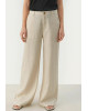 Stradivarius Pants, Linen Baige For Women's