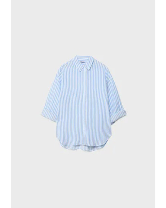 Linen Striped Shirt For Women's