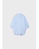 Linen Striped Shirt For Women's