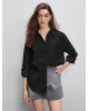 Stradivarius Shirt, Oversized Cotton Shirt For Women's