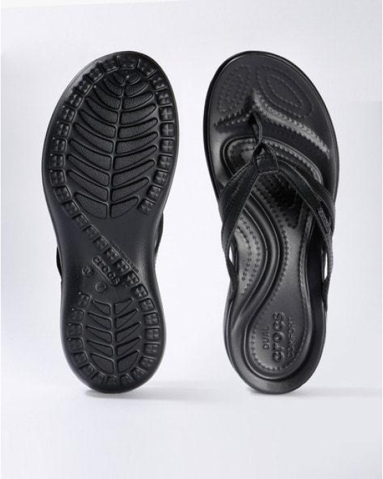 Crocs Slipper, Black Strappy Flip-Flops