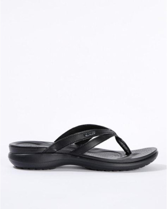 Crocs Slipper, Black Strappy Flip-Flops