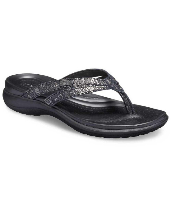 Crocs Slipper, Black Strappy Flip-Flops