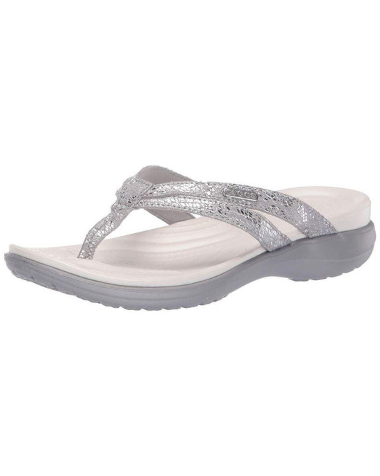 Crocs Slipper, Gray Strappy Flip-Flops