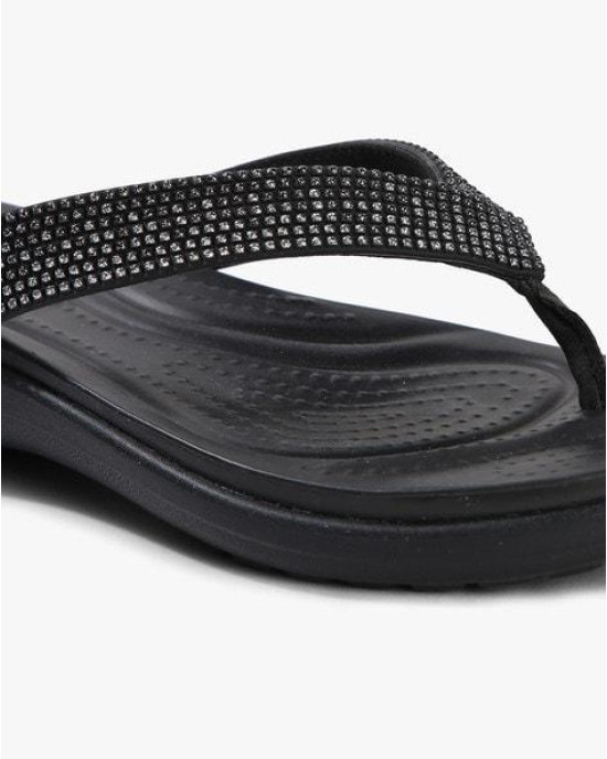 Crocs Slipper, Black Strappy Flip-Flops