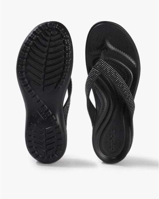 Crocs Slipper, Black Strappy Flip-Flops